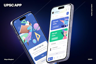 do attractive mobile UI UX design or app UI UX design