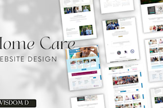design home care website, assisted living, healthcare staffing agency