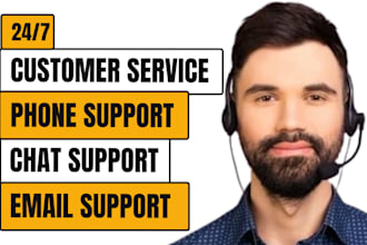 provide customer service, email, chat and phone call support