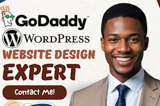 design godaddy website or godaddy website redesign wordpress hostinger