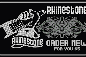 rhinestone design and template for you