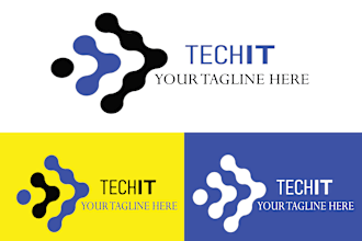 do modern minimalist tech logo design