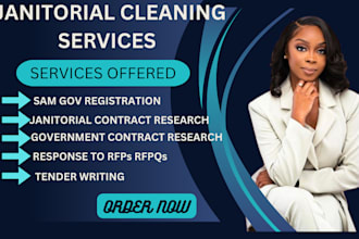 win and bid for janitorial IT cleaning government contract rfp rfq rfp