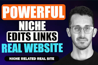 do 12 elite niche edits on high rd traffic sites for link building