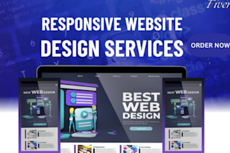design a responsive and modern wordpress website