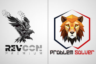 do polygonal, geometric, and origami inspired logo design