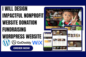 design impactful nonprofit website donation fundraising wordpress website