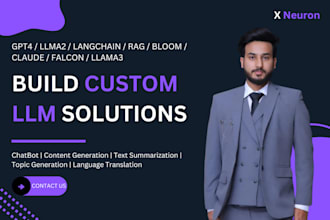 develop llm using langchain, ai agents and chatbots