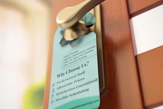 design custom and exclusive rack cards, door hanger