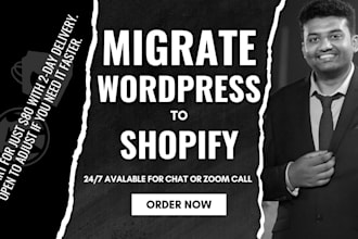 migrate wordpress websites to shopify stores