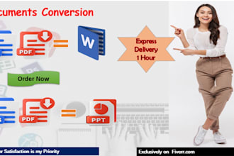 do high quality pdf to word format within hour