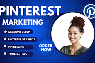 design pinterest graphics and pin design for your account or blog with SEO
