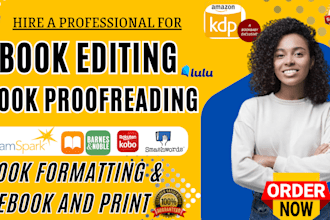proofread edit format memoir fiction novel fantasy novel nonfiction book editor
