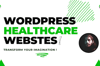 make a modern medical, healthcare, dental and pharmacy website