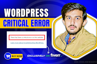 fix wordpress critical error, fatal error and white screen