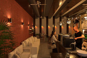 do lighting design, 2d floor plan, and visualization