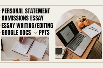 professionally edit college application essays and personal statements, spelling