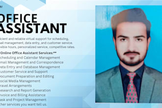 manager for  data entry,support assistant,VA office,pro