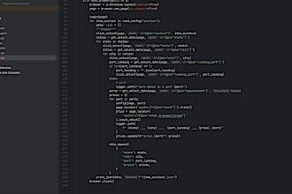 write python script for parsing and extract data