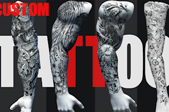 do stunning custom tattoo design