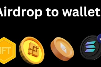 transfer your token to 50k wallets, increase trader, holders, telegram promotion