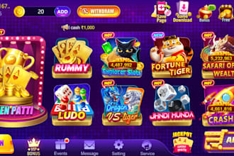 develop teen patti, rummy, poker, aviator, 30 games