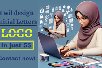 design professional initial letters logo