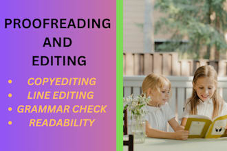 proofread and copyedit your children, middle grade,  or ya book