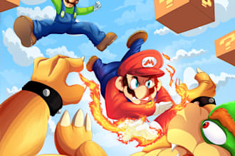 make gaming thumbnails for cartoon youtube thumbnail