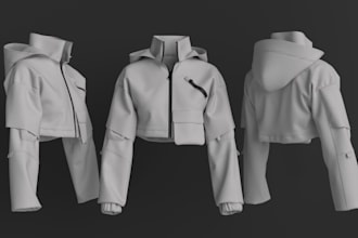 make 3d garments for 3d fashion brand in clo3d