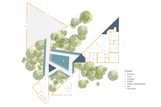 redraw, design or render 2d architectural drawings