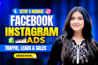 setup and manage facebook ads campaign, ig advertising, run meta ads, shopify ad