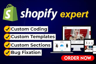 do shopify custom coding shopify bug fix and custom theme development