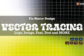 manually vector trace your logo