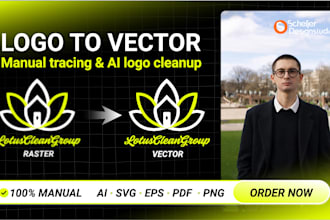 manually vector trace your logo