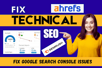 fix google search console, indexing, xml sitemap, and technical SEO issues
