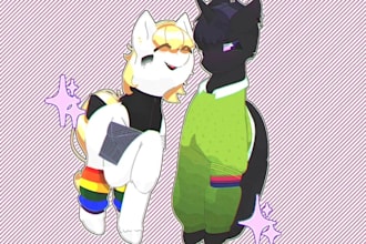 make a drawing of your brony friend, or you
