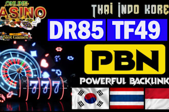 do high DR 85 tf 49 SEO dofollow backlinks