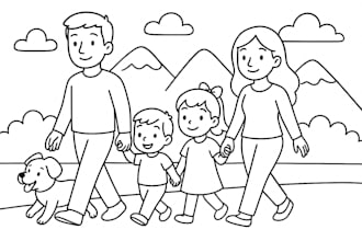 create coloring pages and line drawings for book publishing
