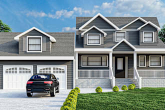 design interior, 3d exterior design of home and 3d rendering