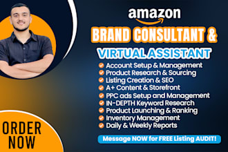 be your amazon virtual assistant, amazon PPC campaigns VA