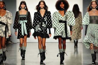 create fashion collection from scratch as an ai artist