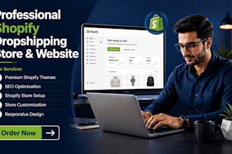 create premium shopify drop shipping store website