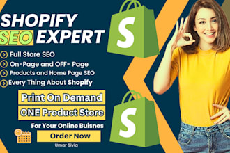 boost your shopify sales and visibility  with SEO expert