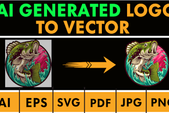 fix, chatgpt generated to vector, tracing recreate logo