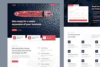 design amazon affiliate website logistics dispatch moving company cargo website