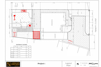 make a basic map, layout plan of the site from google maps