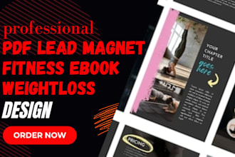 health and fitness ebook, branded workout plan, gym canva lead magnets template