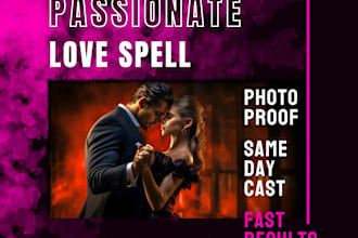 cast passionate love spell, same day cast, obsession spell