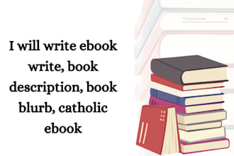 write ebook write, book description, book blurb, catholic ebook